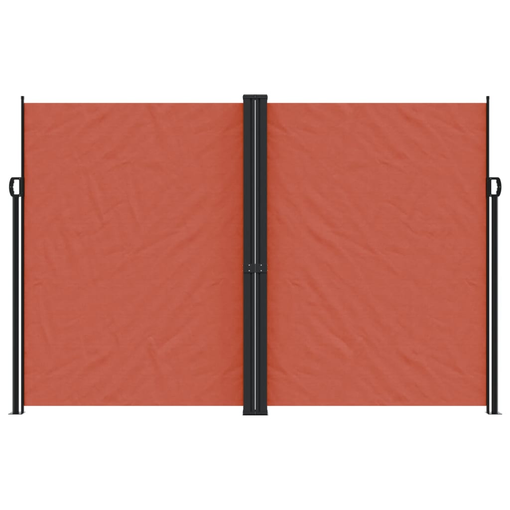 vidaXL Copertină laterală retractabilă, cărămiziu, 220x1200 cm vidaXL Copertină laterală retractabilă, cărămiziu, 220x1200 cm