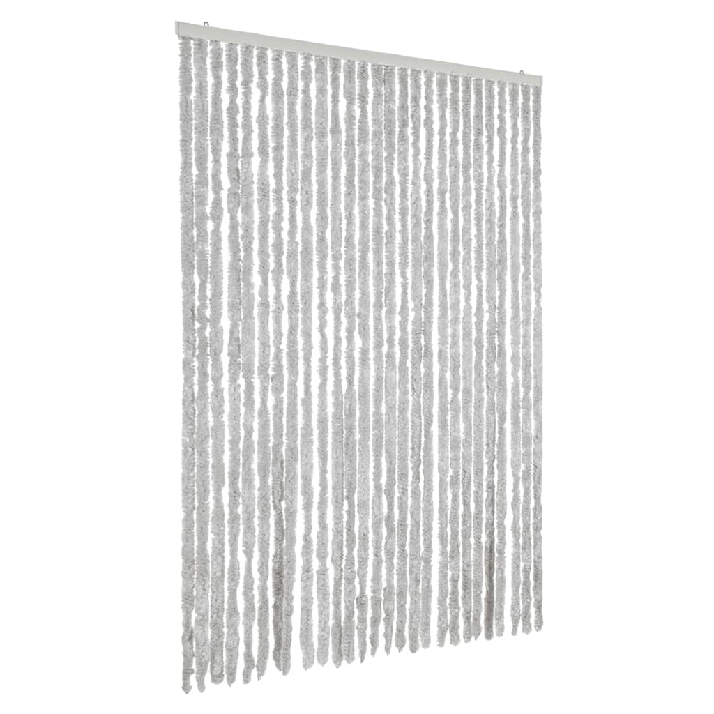 vidaXL Perdea pentru insecte, gri, 118x220 cm, chenille vidaXL Perdea pentru insecte, gri, 118x220 cm, chenille