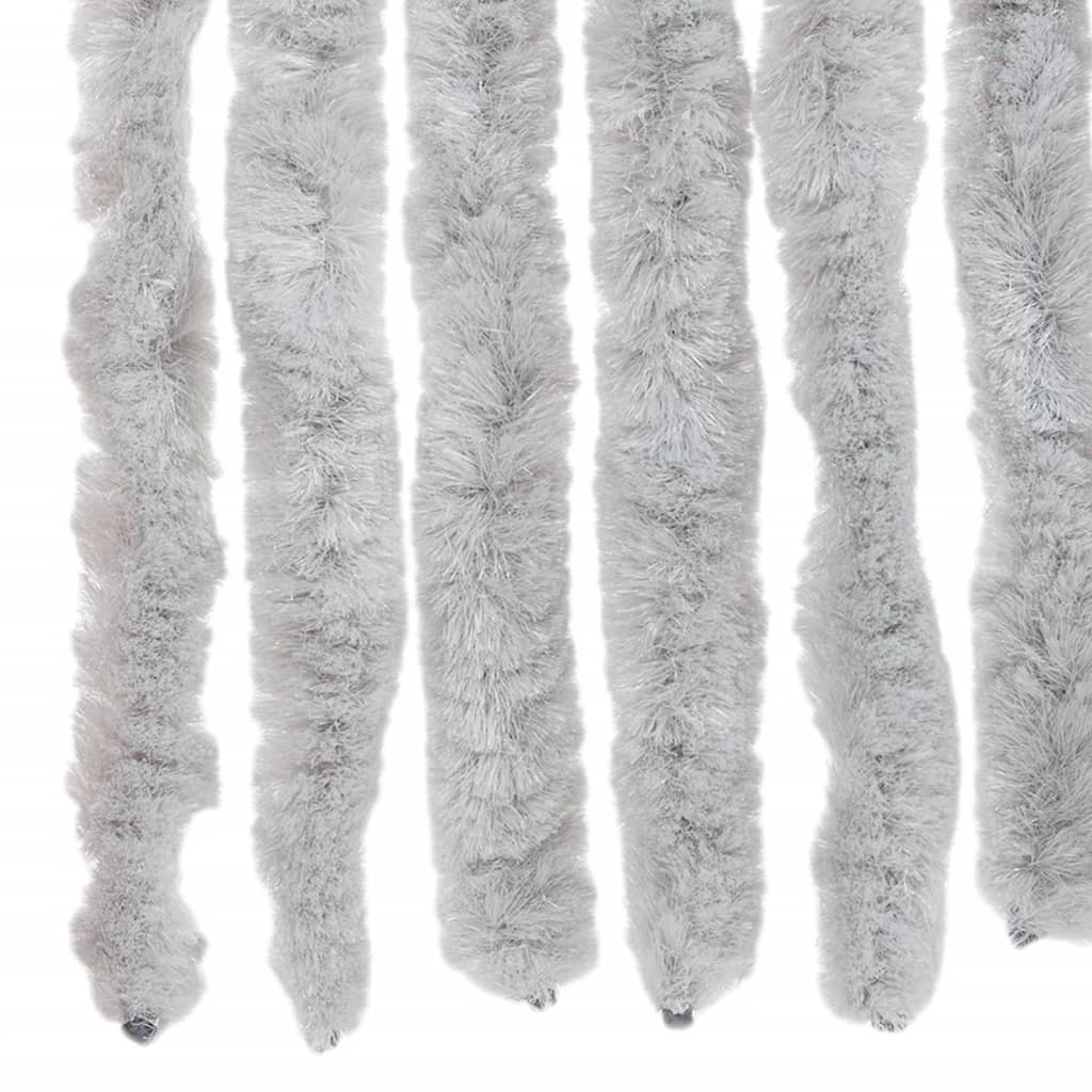 vidaXL Perdea pentru insecte, gri, 118x220 cm, chenille vidaXL Perdea pentru insecte, gri, 118x220 cm, chenille