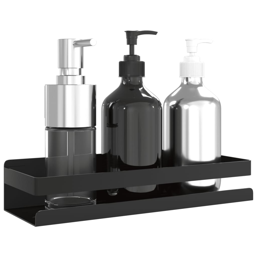 vidaXL Raft de duș negru mat 30x10x6 cm oțel inoxidabil 304 periat vidaXL Raft de duș negru mat 30x10x6 cm oțel inoxidabil 304 periat