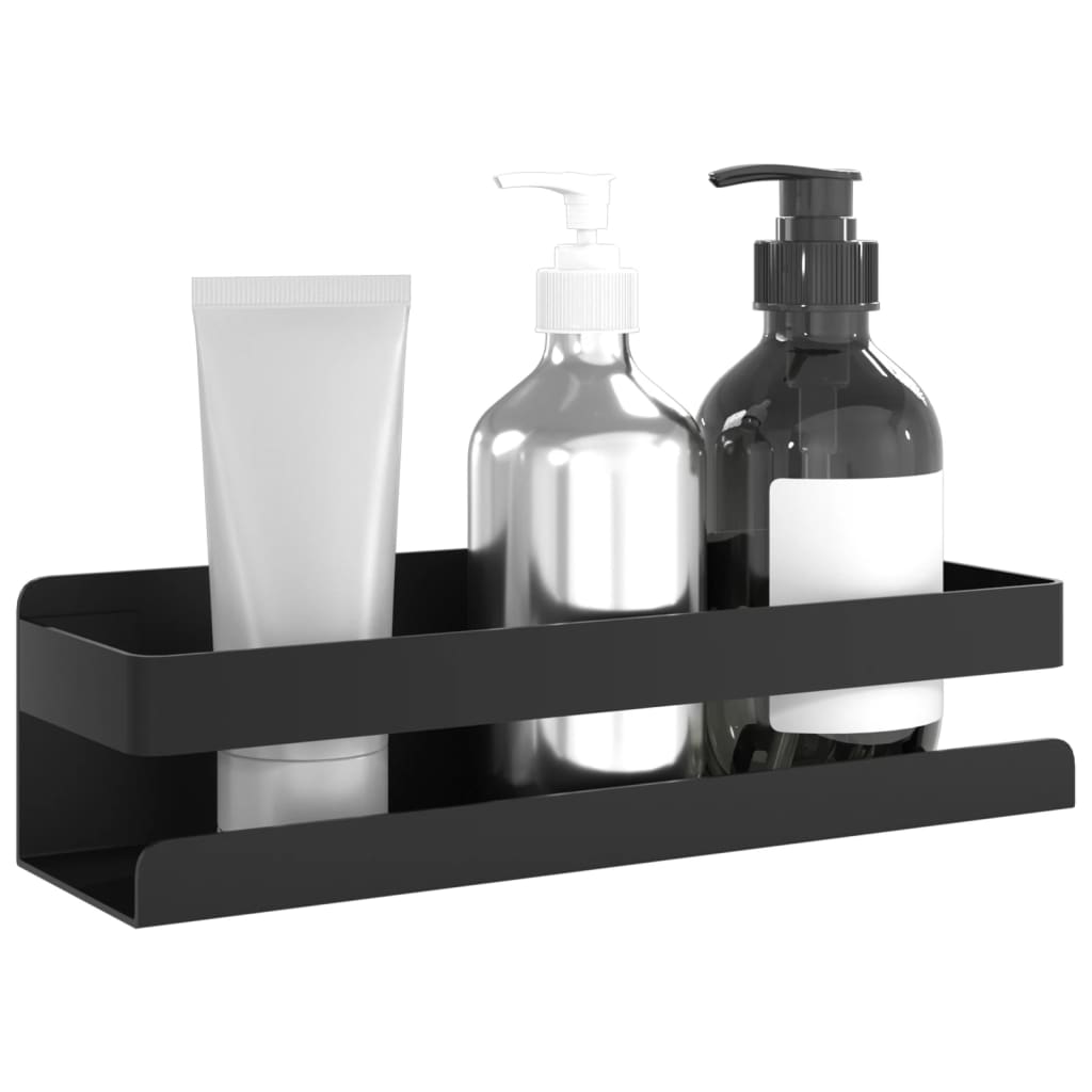 vidaXL Raft de duș negru mat 23x6,5x6 cm oțel inoxidabil 304 periat vidaXL Raft de duș negru mat 23x6,5x6 cm oțel inoxidabil 304 periat