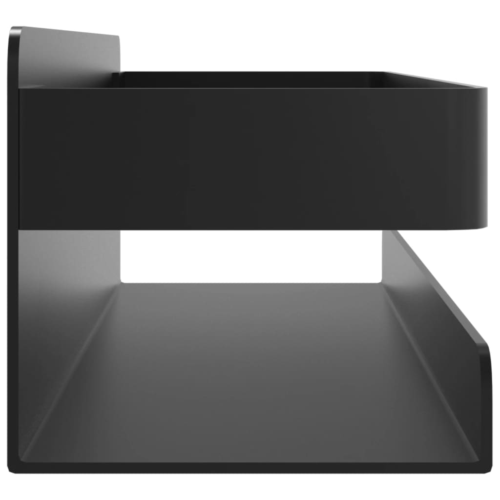 vidaXL Raft de duș negru mat 23x6,5x6 cm oțel inoxidabil 304 periat vidaXL Raft de duș negru mat 23x6,5x6 cm oțel inoxidabil 304 periat