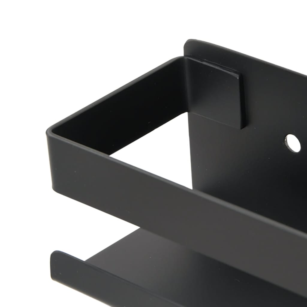 vidaXL Raft de duș negru mat 23x6,5x6 cm oțel inoxidabil 304 periat vidaXL Raft de duș negru mat 23x6,5x6 cm oțel inoxidabil 304 periat