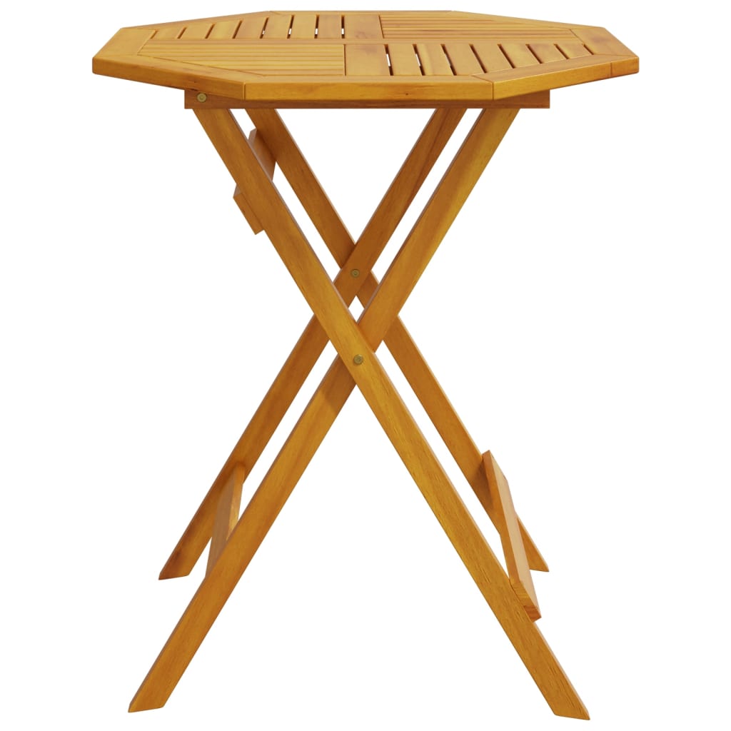 vidaXL Masă de grădină pliabilă, Ø70x75 cm, lemn masiv acacia vidaXL Masă de grădină pliabilă, Ø70x75 cm, lemn masiv acacia