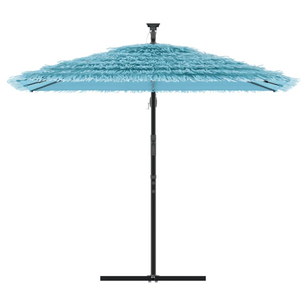 vidaXL Umbrelă soare de grădină stâlp din oțel, albastru 246x246x230cm vidaXL Umbrelă soare de grădină stâlp din oțel, albastru 246x246x230cm