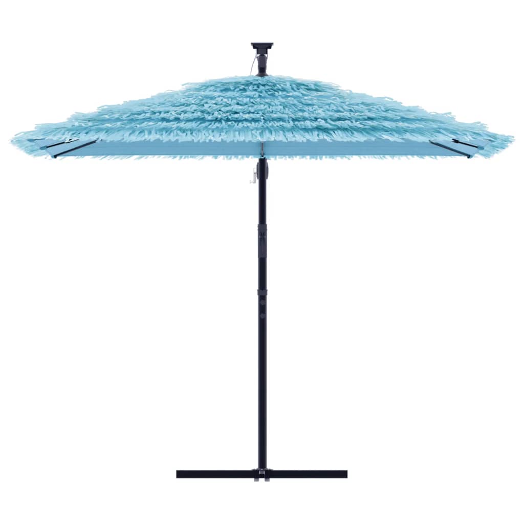 vidaXL Umbrelă soare de grădină stâlp din oțel, albastru 269x269x235cm vidaXL Umbrelă soare de grădină stâlp din oțel, albastru 269x269x235cm
