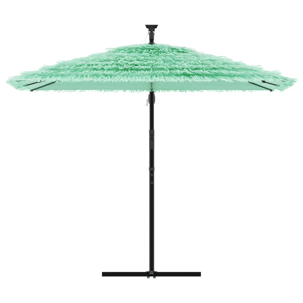 vidaXL Umbrelă soare de grădină cu stâlp din oțel, verde 269x269x235cm vidaXL Umbrelă soare de grădină cu stâlp din oțel, verde 269x269x235cm