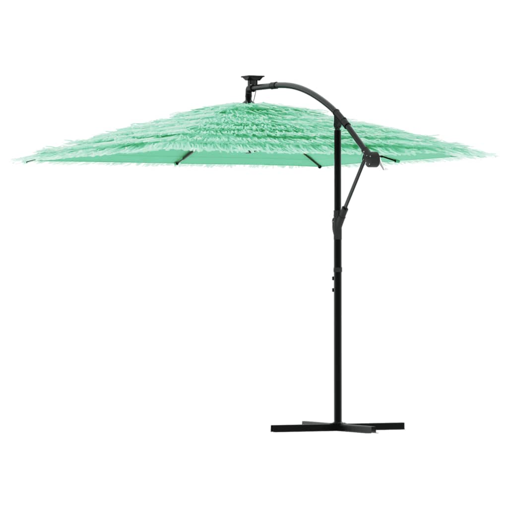 vidaXL Umbrelă soare de grădină cu stâlp din oțel, verde 269x269x235cm vidaXL Umbrelă soare de grădină cu stâlp din oțel, verde 269x269x235cm