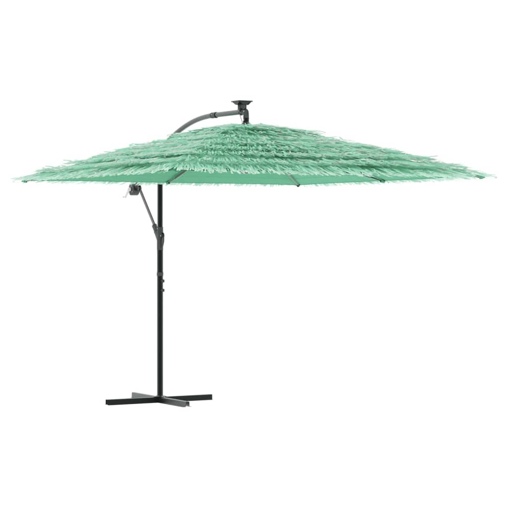 vidaXL Umbrelă soare de grădină cu stâlp din oțel verde 290x290x238 cm