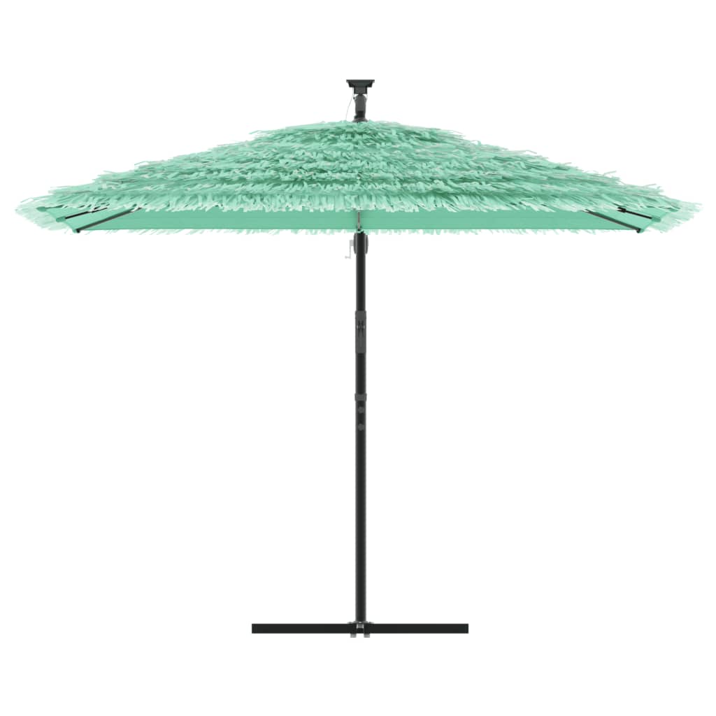 vidaXL Umbrelă soare de grădină cu stâlp din oțel verde 290x290x238 cm