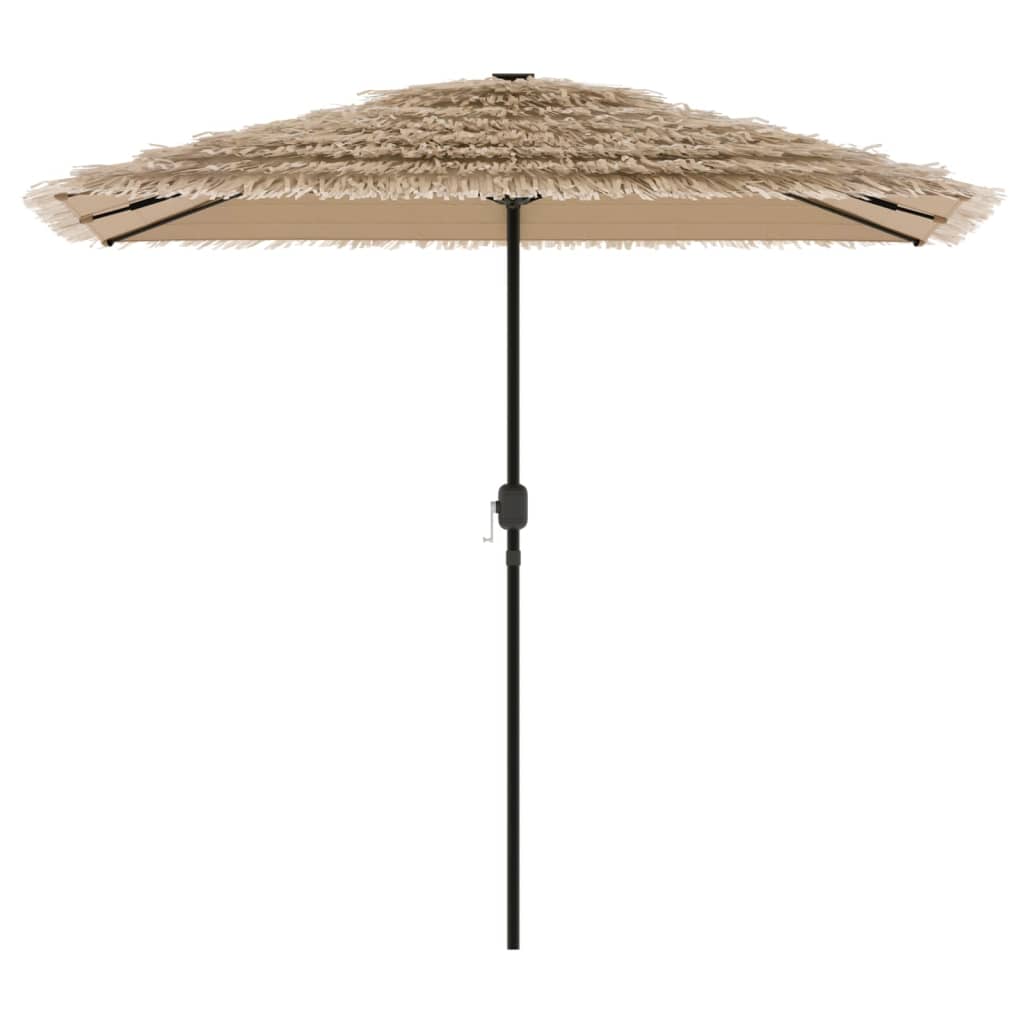 vidaXL Umbrelă soare de grădină cu stâlp din oțel, maro 248x248x248 cm vidaXL Umbrelă soare de grădină cu stâlp din oțel, maro 248x248x248 cm