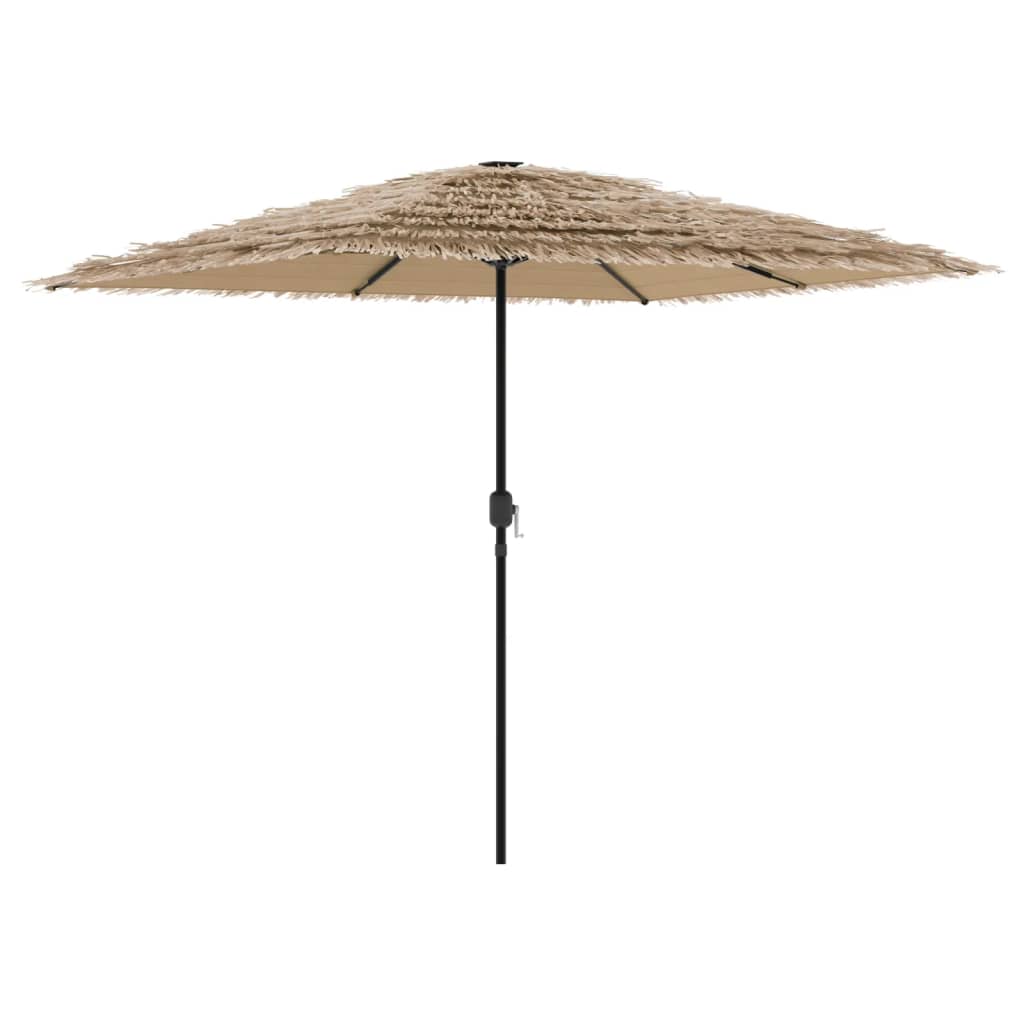 vidaXL Umbrelă soare de grădină cu stâlp din oțel, maro 248x248x248 cm vidaXL Umbrelă soare de grădină cu stâlp din oțel, maro 248x248x248 cm
