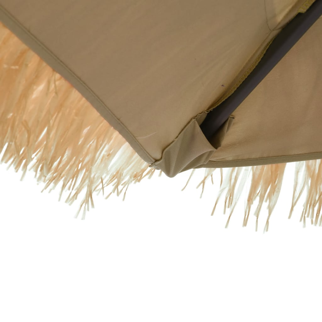 vidaXL Umbrelă soare de grădină cu stâlp din oțel, maro 248x248x248 cm vidaXL Umbrelă soare de grădină cu stâlp din oțel, maro 248x248x248 cm