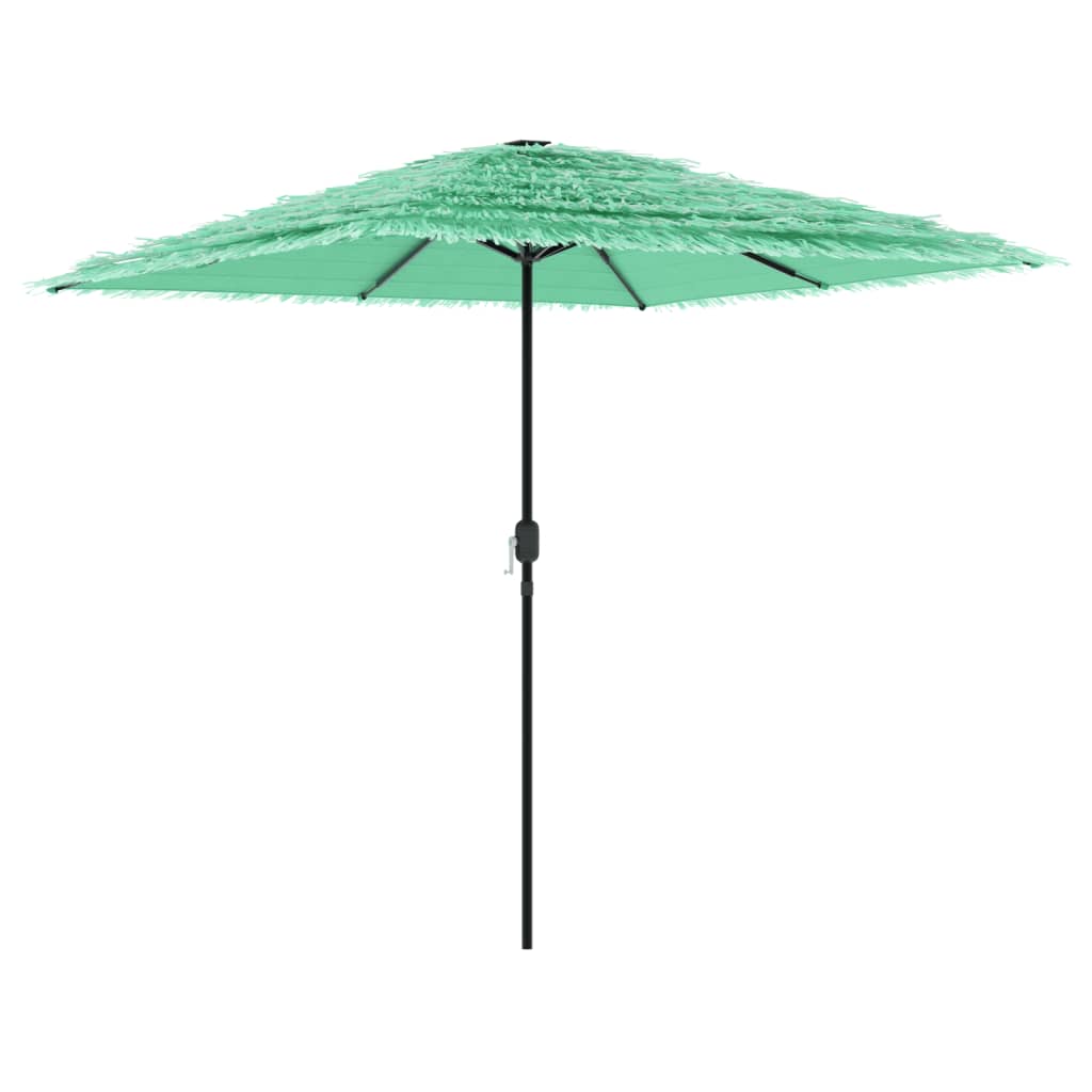 vidaXL Umbrelă soare de grădină cu stâlp din oțel verde 248x248x248 cm