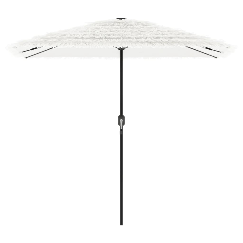 vidaXL Umbrelă soare de grădină stâlp din oțel, alb 248x248x248cm vidaXL Umbrelă soare de grădină stâlp din oțel, alb 248x248x248cm