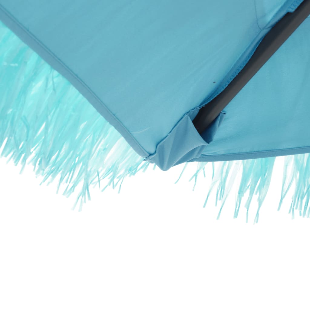 vidaXL Umbrelă soare de grădină stâlp din oțel, albastru 300x200x250cm vidaXL Umbrelă soare de grădină stâlp din oțel, albastru 300x200x250cm