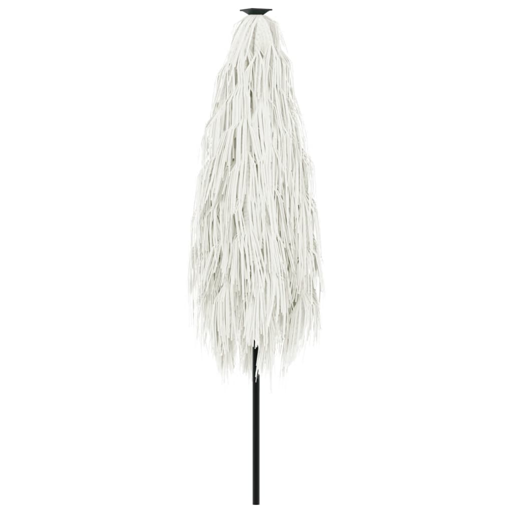vidaXL Umbrelă soare de grădină cu stâlp din oțel, alb 300x200x250 cm