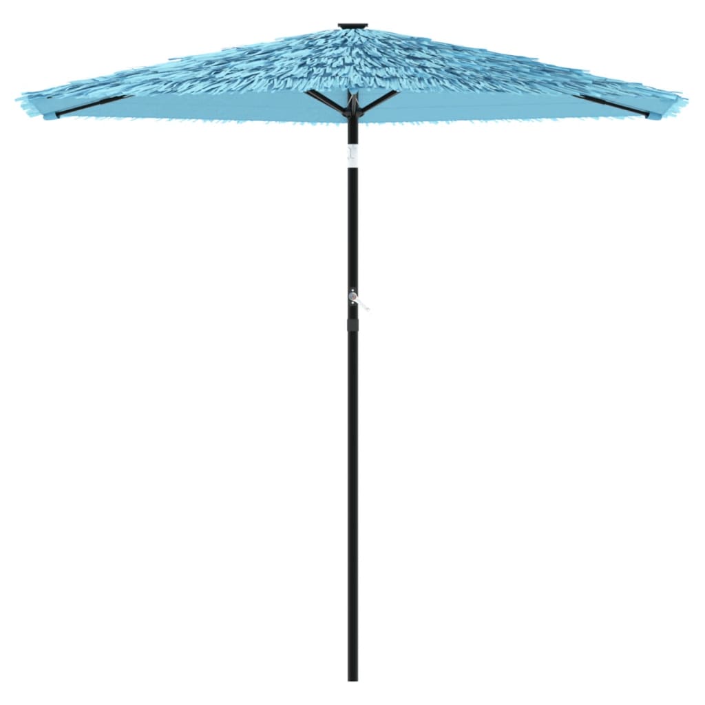 vidaXL Umbrelă soare de grădină stâlp din oțel, albastru 223x223x213cm vidaXL Umbrelă soare de grădină stâlp din oțel, albastru 223x223x213cm