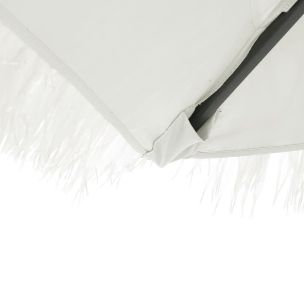 vidaXL Umbrelă soare de grădină stâlp din oțel, alb 223x223x213cm vidaXL Umbrelă soare de grădină stâlp din oțel, alb 223x223x213cm