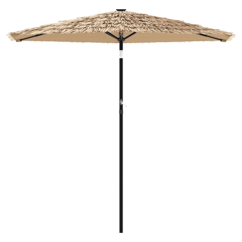 vidaXL Umbrelă soare de grădină cu stâlp din oțel, maro 268x268x226 cm vidaXL Umbrelă soare de grădină cu stâlp din oțel, maro 268x268x226 cm