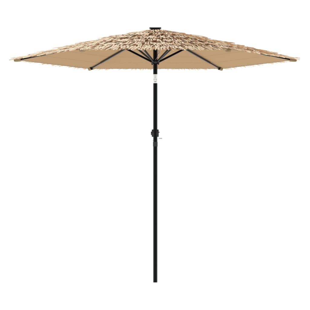 vidaXL Umbrelă soare de grădină cu stâlp din oțel, maro 268x268x226 cm vidaXL Umbrelă soare de grădină cu stâlp din oțel, maro 268x268x226 cm