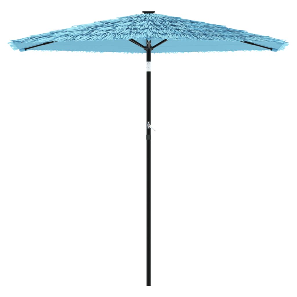 vidaXL Umbrelă soare de grădină stâlp din oțel, albastru 268x268x226cm vidaXL Umbrelă soare de grădină stâlp din oțel, albastru 268x268x226cm