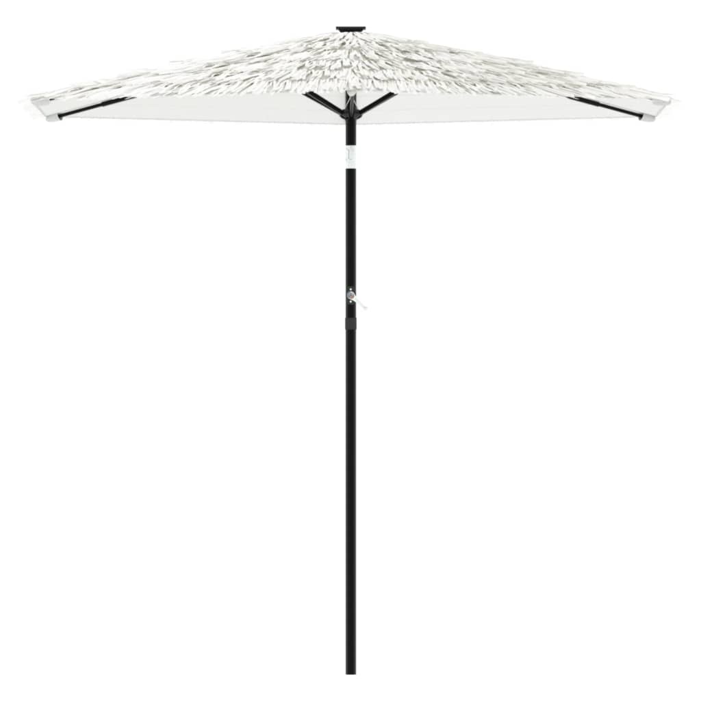 vidaXL Umbrelă soare de grădină stâlp din oțel, alb 268x268x226cm vidaXL Umbrelă soare de grădină stâlp din oțel, alb 268x268x226cm