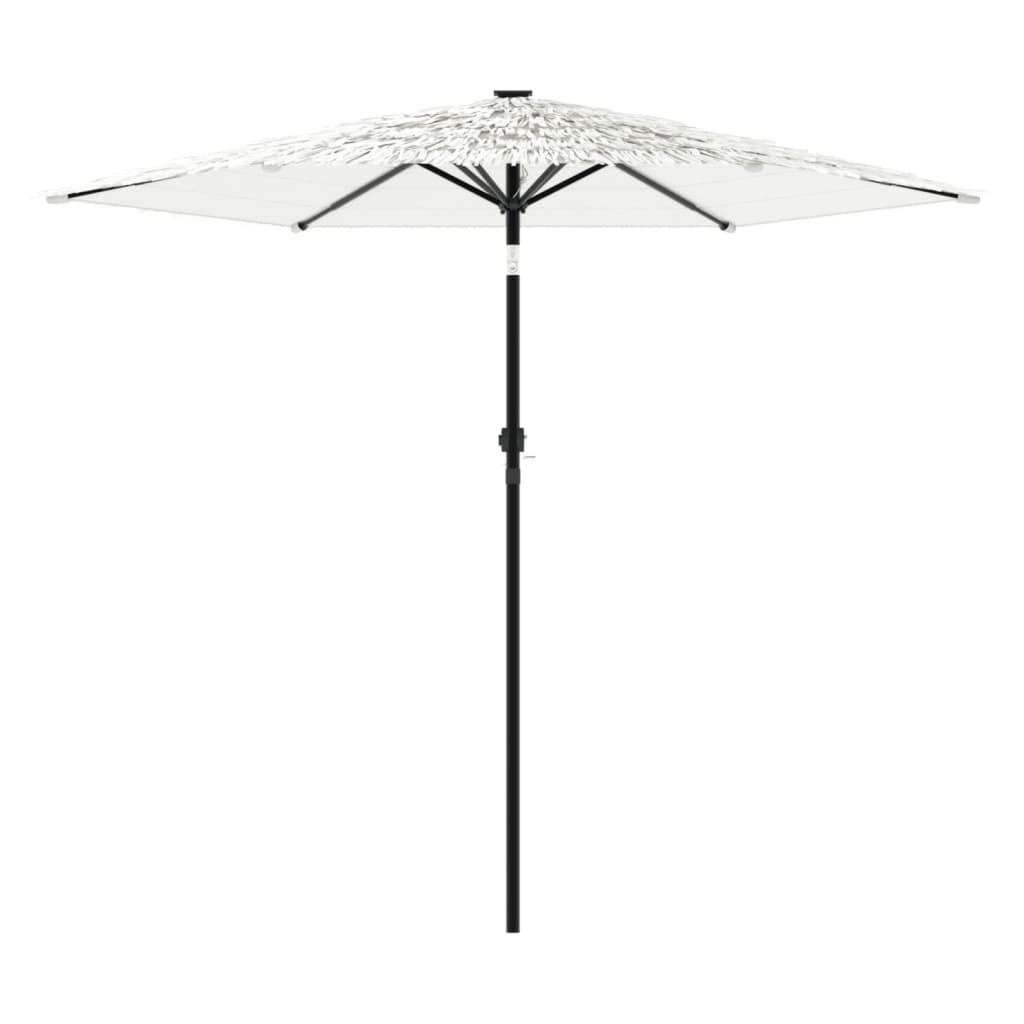 vidaXL Umbrelă soare de grădină stâlp din oțel, alb 268x268x226cm vidaXL Umbrelă soare de grădină stâlp din oțel, alb 268x268x226cm