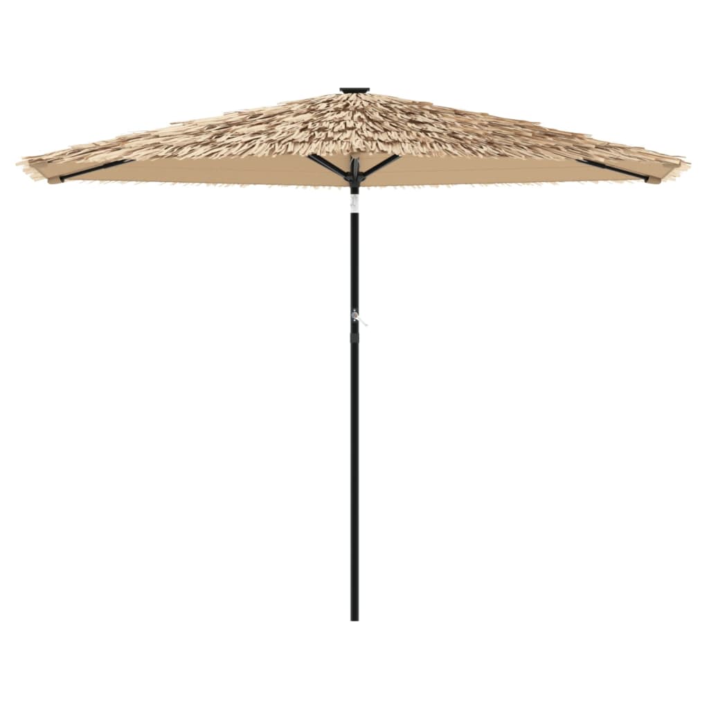 vidaXL Umbrelă soare de grădină cu stâlp din oțel, maro 288x288x225 cm vidaXL Umbrelă soare de grădină cu stâlp din oțel, maro 288x288x225 cm