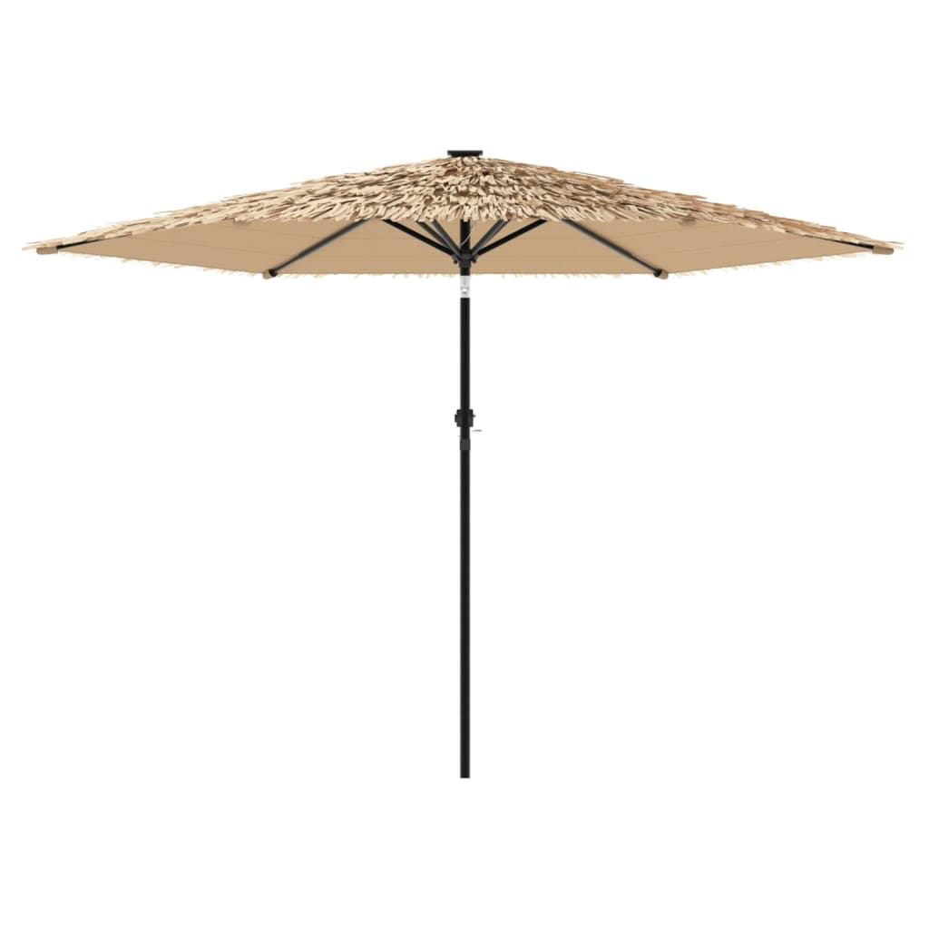 vidaXL Umbrelă soare de grădină cu stâlp din oțel, maro 288x288x225 cm vidaXL Umbrelă soare de grădină cu stâlp din oțel, maro 288x288x225 cm