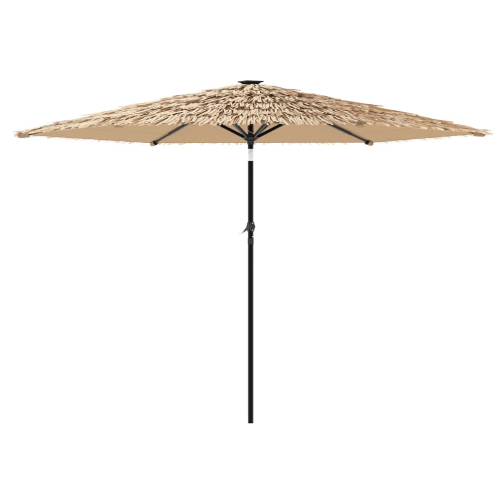 vidaXL Umbrelă soare de grădină cu stâlp din oțel, maro 288x288x225 cm vidaXL Umbrelă soare de grădină cu stâlp din oțel, maro 288x288x225 cm