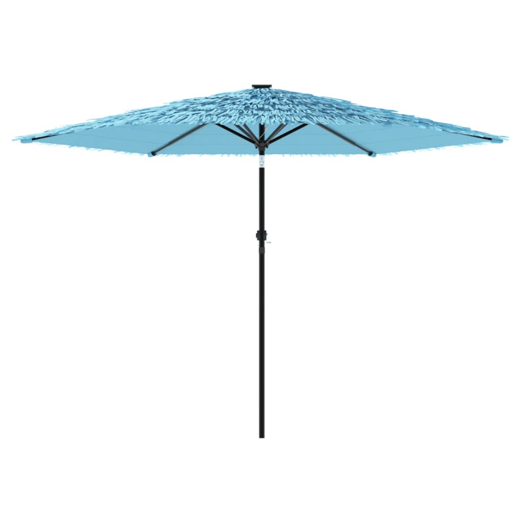 vidaXL Umbrelă soare de grădină stâlp din oțel, albastru 288x288x225cm vidaXL Umbrelă soare de grădină stâlp din oțel, albastru 288x288x225cm