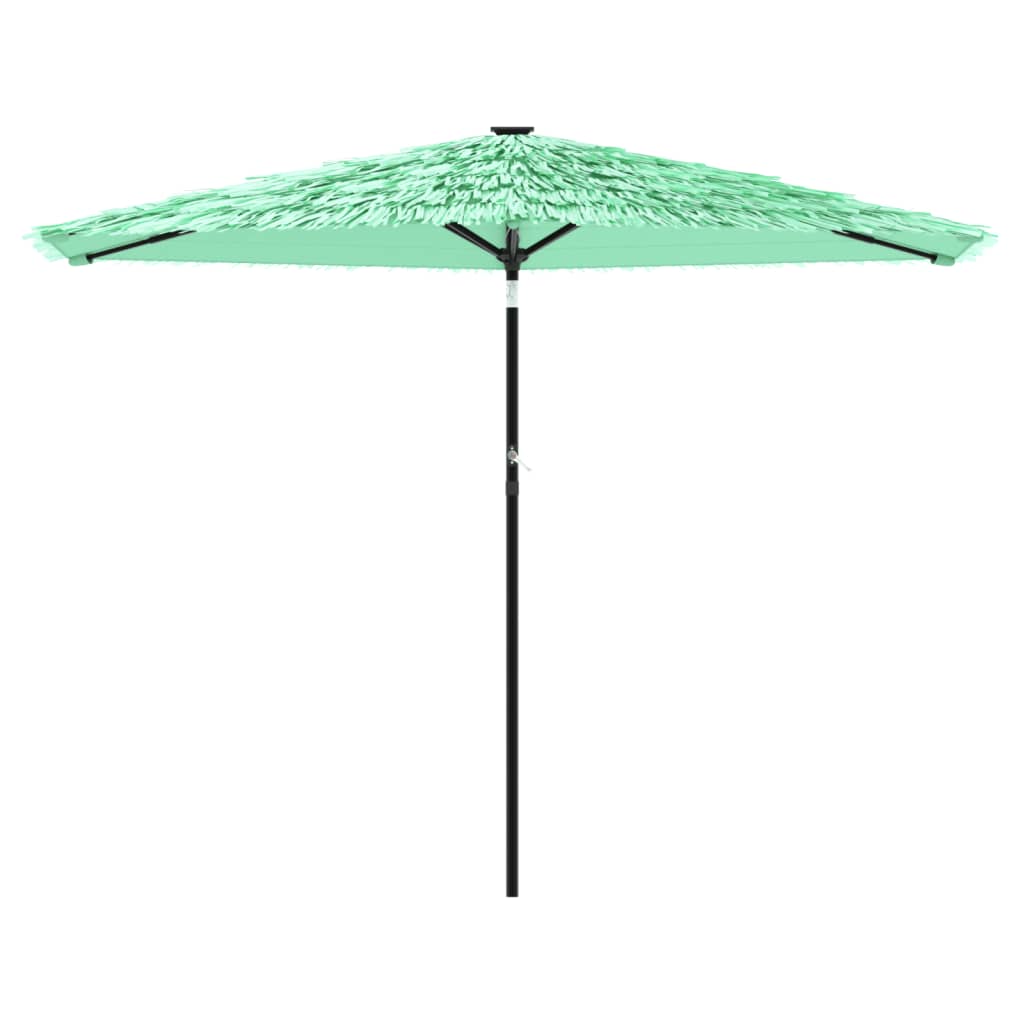 vidaXL Umbrelă soare de grădină cu stâlp din oțel verde 288x288x225 cm
