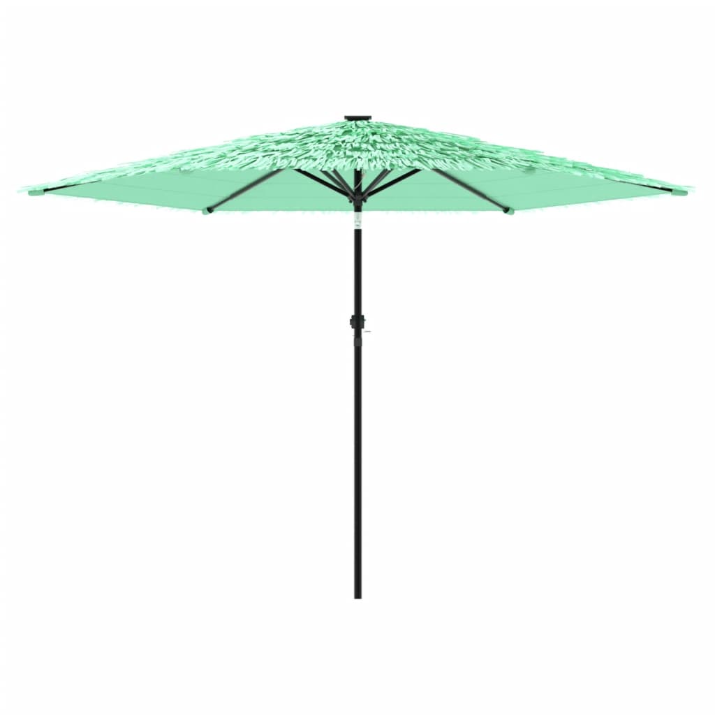 vidaXL Umbrelă soare de grădină cu stâlp din oțel verde 288x288x225 cm