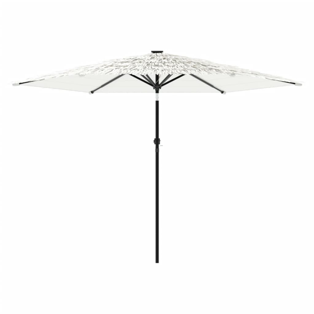 vidaXL Umbrelă soare de grădină stâlp din oțel, alb 288x288x225cm vidaXL Umbrelă soare de grădină stâlp din oțel, alb 288x288x225cm