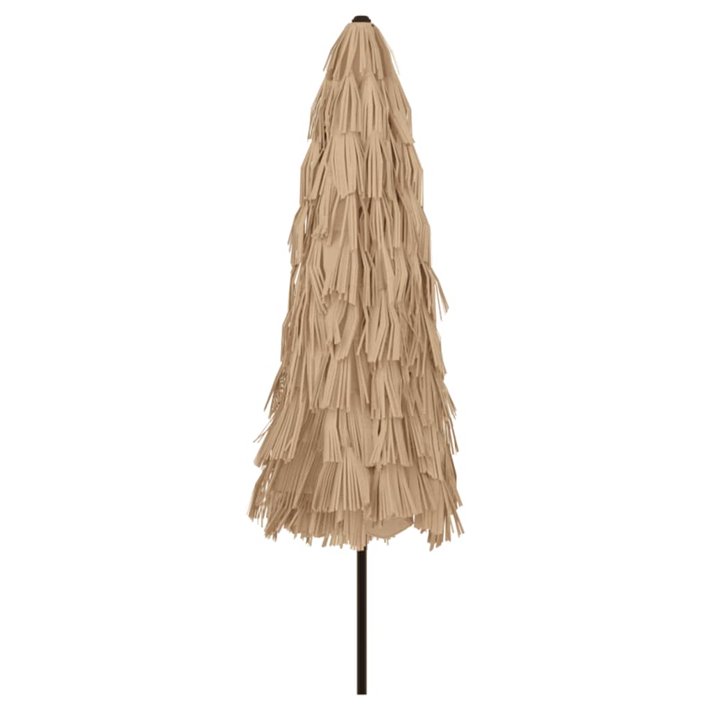vidaXL Umbrelă soare de grădină cu stâlp din oțel, maro 324x324x247 cm vidaXL Umbrelă soare de grădină cu stâlp din oțel, maro 324x324x247 cm
