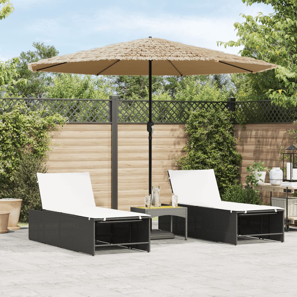vidaXL Umbrelă soare de grădină cu stâlp din oțel, maro 324x324x247 cm vidaXL Umbrelă soare de grădină cu stâlp din oțel, maro 324x324x247 cm