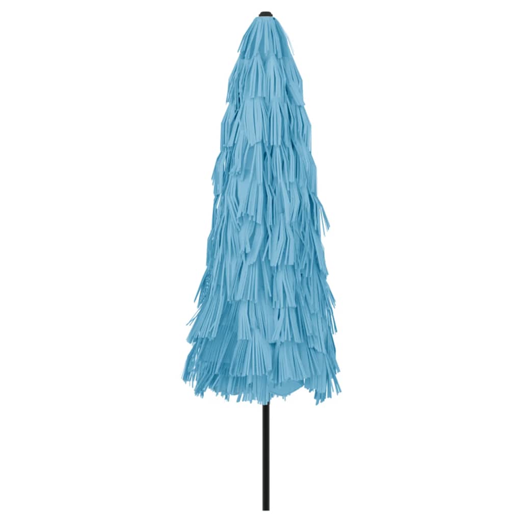 vidaXL Umbrelă soare de grădină stâlp din oțel, albastru 324x324x247cm vidaXL Umbrelă soare de grădină stâlp din oțel, albastru 324x324x247cm
