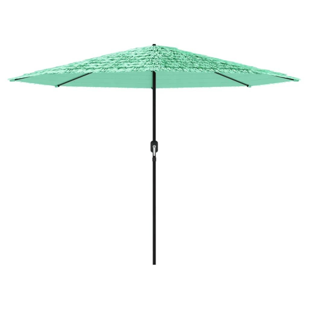 vidaXL Umbrelă soare de grădină cu stâlp din oțel verde 324x324x247 cm