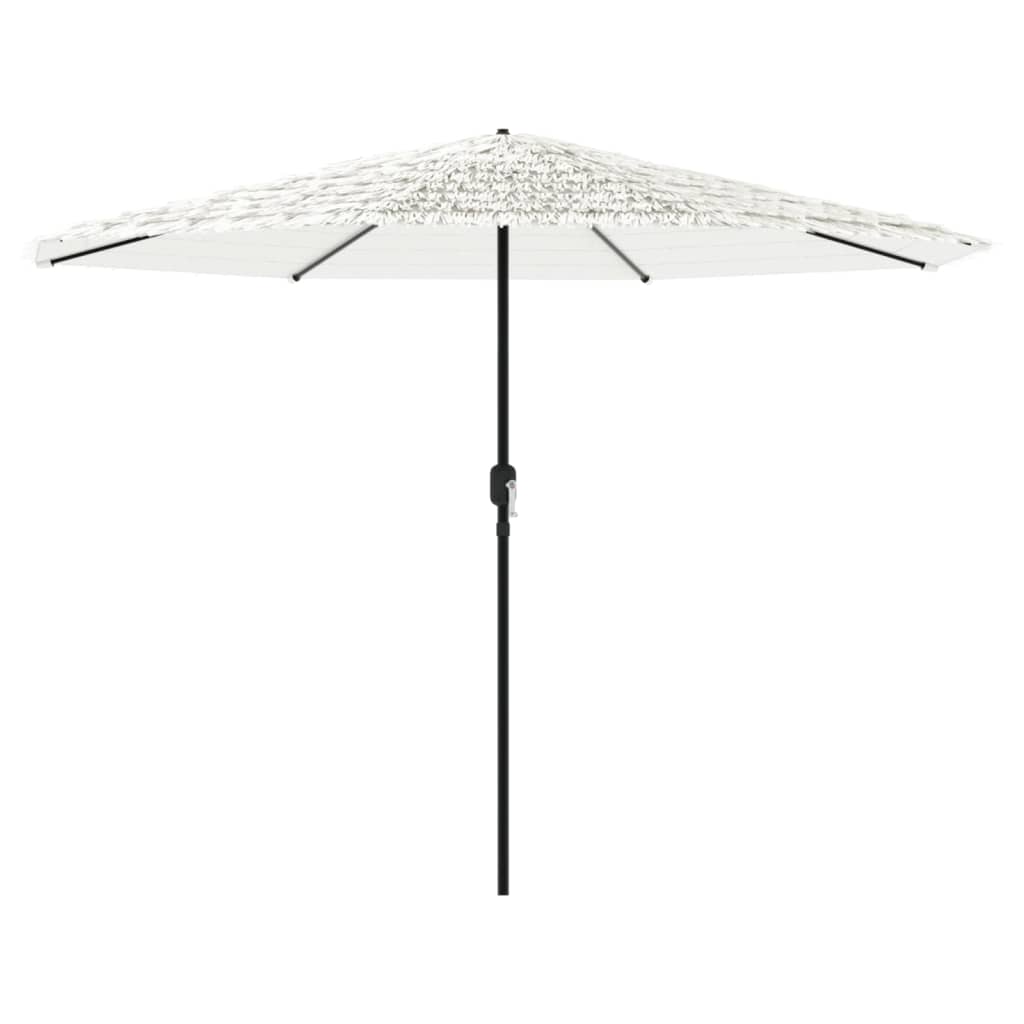 vidaXL Umbrelă soare de grădină stâlp din oțel, alb 324x324x247 cm vidaXL Umbrelă soare de grădină stâlp din oțel, alb 324x324x247 cm