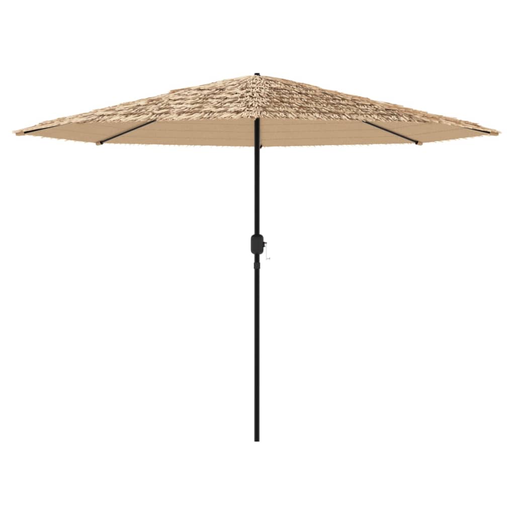 vidaXL Umbrelă soare de grădină cu stâlp din oțel, maro 388x388x248 cm vidaXL Umbrelă soare de grădină cu stâlp din oțel, maro 388x388x248 cm