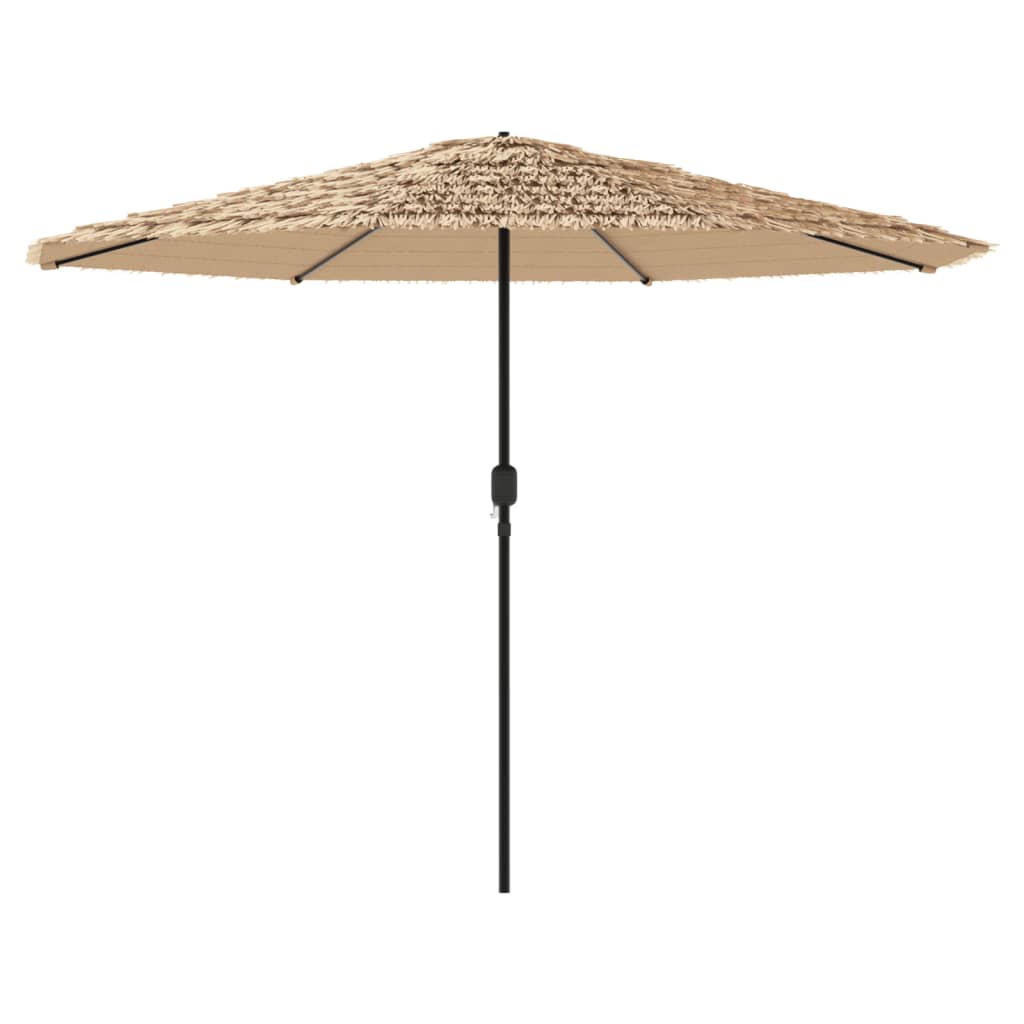 vidaXL Umbrelă soare de grădină cu stâlp din oțel, maro 388x388x248 cm vidaXL Umbrelă soare de grădină cu stâlp din oțel, maro 388x388x248 cm