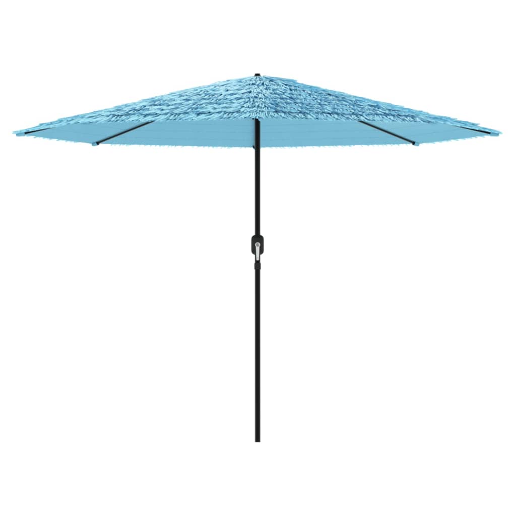 vidaXL Umbrelă soare de grădină stâlp din oțel, albastru 388x388x248cm vidaXL Umbrelă soare de grădină stâlp din oțel, albastru 388x388x248cm