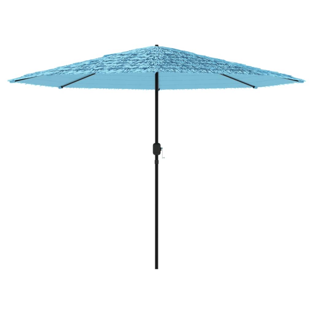 vidaXL Umbrelă soare de grădină stâlp din oțel, albastru 388x388x248cm vidaXL Umbrelă soare de grădină stâlp din oțel, albastru 388x388x248cm