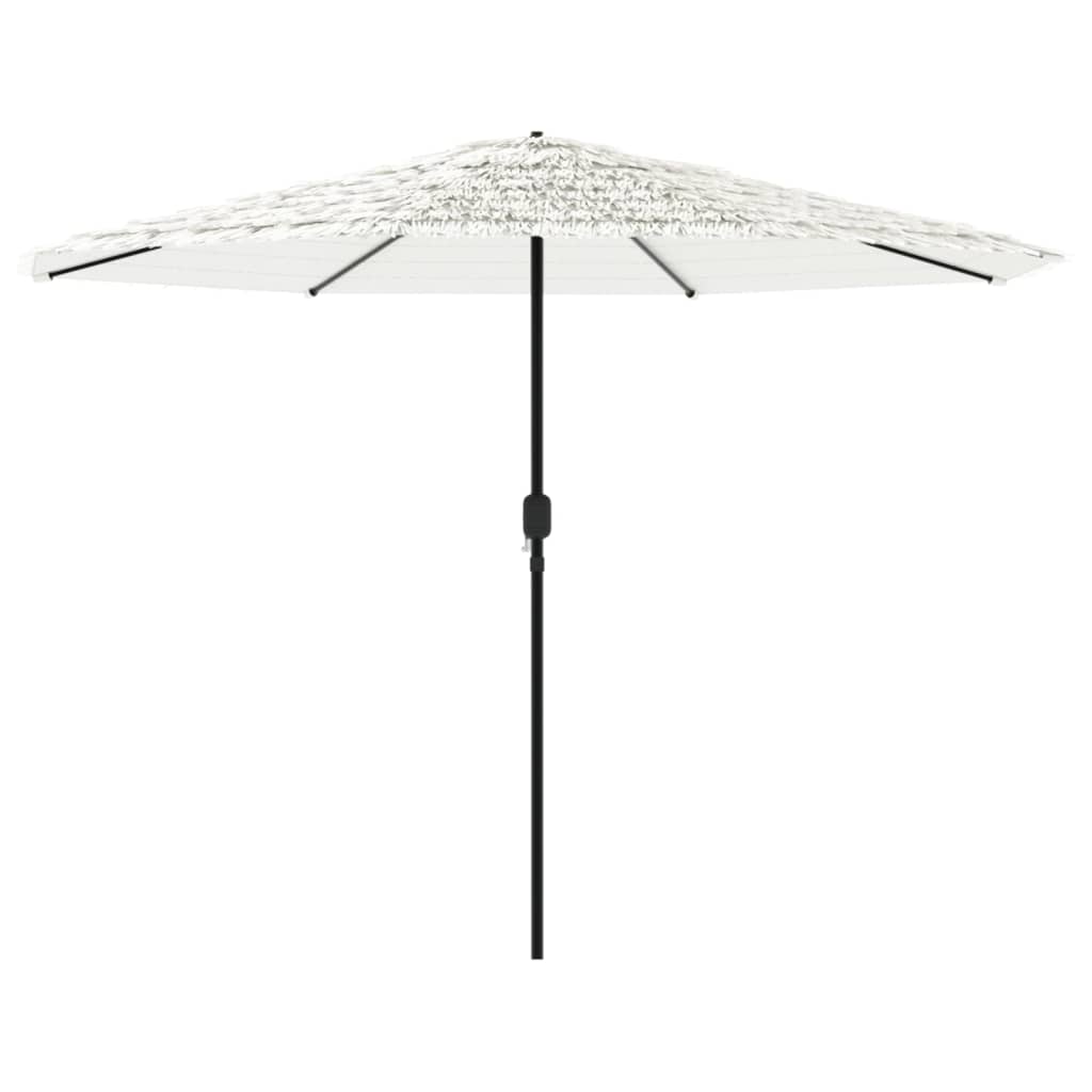 vidaXL Umbrelă soare de grădină stâlp din oțel, alb 388x388x248 cm vidaXL Umbrelă soare de grădină stâlp din oțel, alb 388x388x248 cm