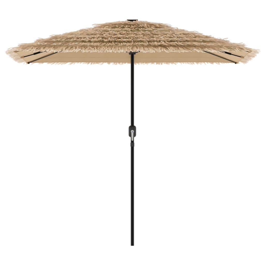 vidaXL Umbrelă soare de grădină cu stâlp din oțel, maro 248x248x248 cm