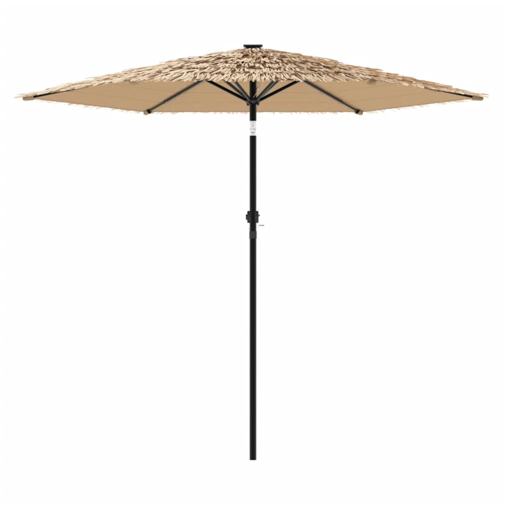 vidaXL Umbrelă soare de grădină cu stâlp din oțel, maro 268x268x226 cm vidaXL Umbrelă soare de grădină cu stâlp din oțel, maro 268x268x226 cm