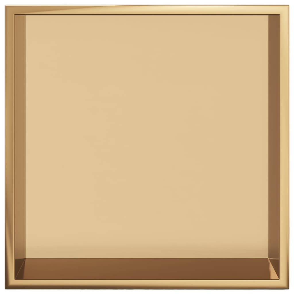 vidaXL Nișă de duș, auriu periat, 32x32x9 cm, oțel inoxidabil vidaXL Nișă de duș, auriu periat, 32x32x9 cm, oțel inoxidabil