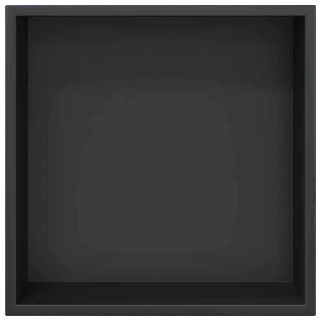 vidaXL Nișă de duș, negru mat, 32x32x9 cm, oțel inoxidabil vidaXL Nișă de duș, negru mat, 32x32x9 cm, oțel inoxidabil