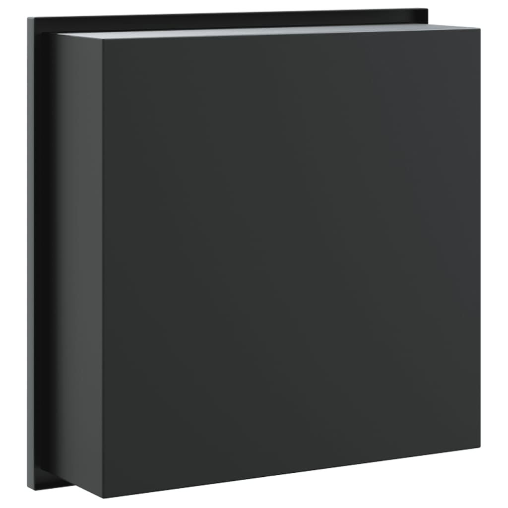 vidaXL Nișă de duș, negru mat, 32x32x9 cm, oțel inoxidabil vidaXL Nișă de duș, negru mat, 32x32x9 cm, oțel inoxidabil